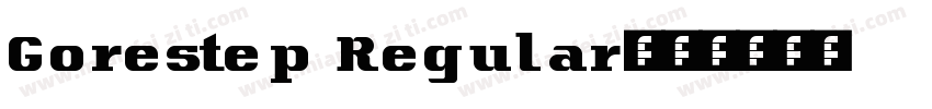 Gorestep Regular字体转换